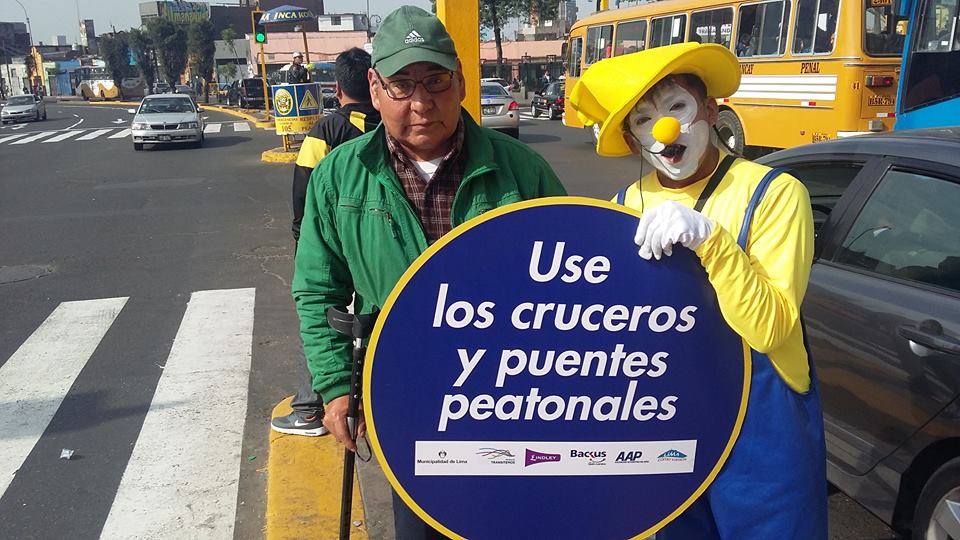 campaña btl para concientización sobre seguridad vial y peatonal para municipalidad de lima